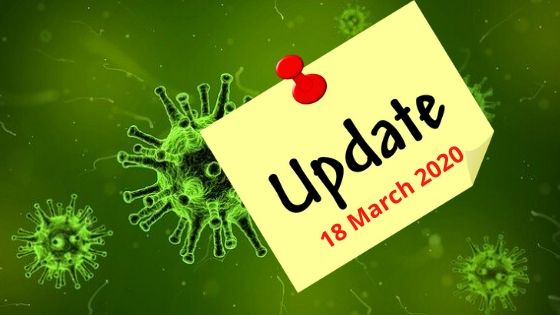 COVID-19 Update 18 March 2020